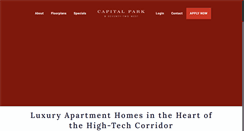 Desktop Screenshot of capitalparkhuntsville.com